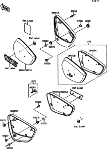 VN1500 Боковые обтекатели