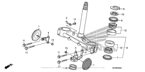XR650L Траверса нижняя