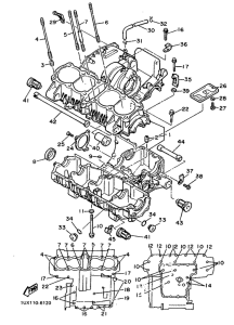 FJ1200 Картер двигателя