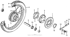 XL75 Переднее колесо
