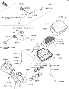 ZX636 Воздушный фильтр