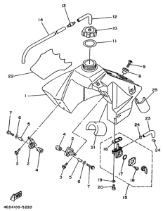 YZ80G Топливный бак