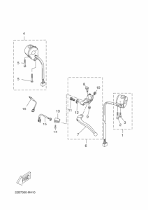 WR125R Interruptor  manillar&palanc