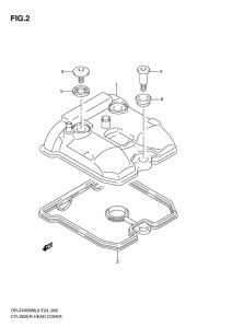 DR-Z400 Крышка головки цилиндров