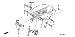 VFR1200F (DCT) Переднее крыло