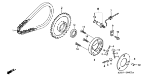 CB250 Муфта стартера