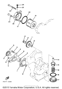 XT250J Масляный насос