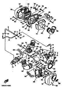 XV1100 XV1100G Впускная система