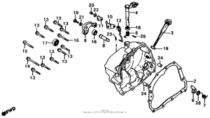 XL185 Крышка картера правая