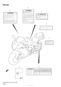GSX-R600 Label (Gsx-R600L3 E03)