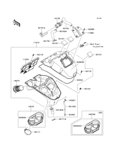 KLE650 Воздушный фильтр