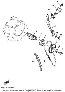 XT225H Цепь механизма газораспределения