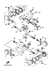 XVS1100A XVS11AP Проблесковый световой сигнал