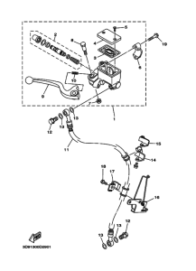 YBR125ED Передний тормозной цилиндр