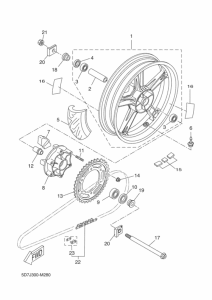 YZF-R125 Переднее колесо