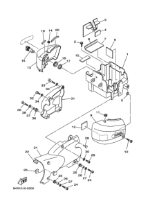 XVS250 Боковая крышка