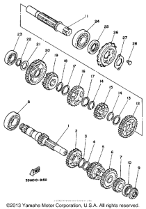 XV250 Трансмиссия
