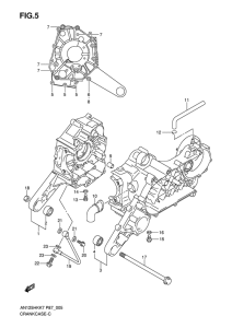 AN125 Картер двигателя