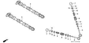 CBR900RR Распред вал / клапана
