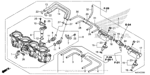 CBR600RR (ABS) Корпус Дросселя