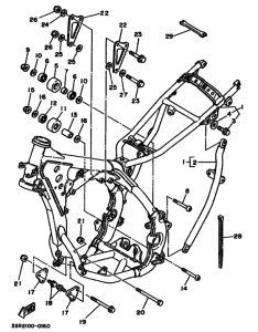 YZ125 YZ125A Frame comp