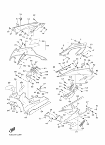 YZF-R6 Обтекатель 2
