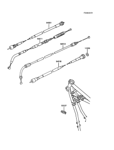 ER250 Тросы управления