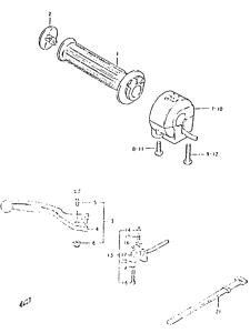 GSX400 Right handle switch