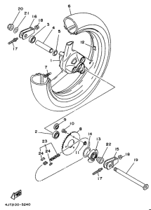 TZ125 Переднее колесо