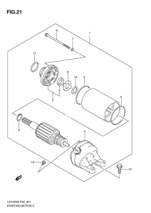 UX125 Стартерный мотор