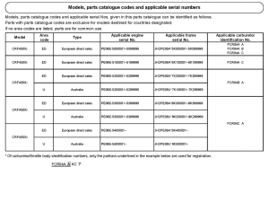  *Applicable serial numbers