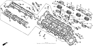 CBR900RR Головка цилиндров