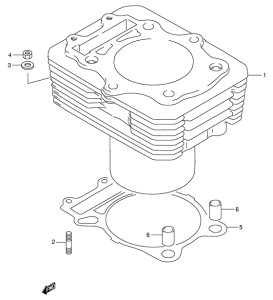 DR350 Цилиндр