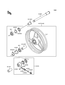 ZR400 Переднее колесо
