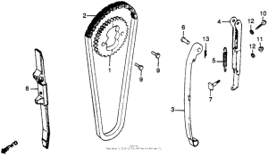 CB450 Cam chain + tensioner