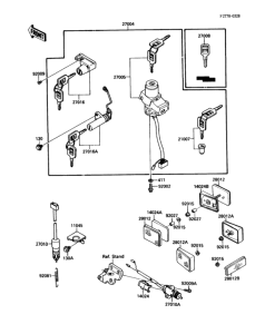 EX250 Замок зажикания