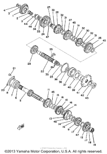 TZ250G Трансмиссия