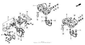GL1500CF Фонарь