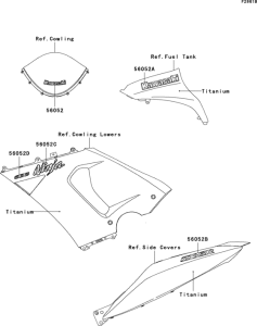 ZX636 Decals(titanium)