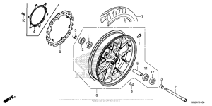 CBR500R (ABS) Переднее колесо