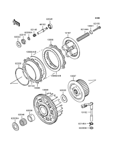 ZX636 Сцепление