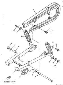 SR125 Rear arm. suspension