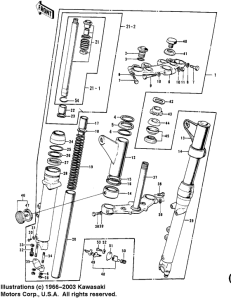  Вилка передней оси