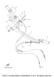 YZ250N1 Троса