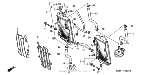 CR125R Радиатор