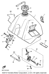 TT600L Топливный бак