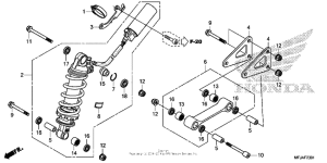 CBR600RR (ABS) Rear shock absorber (cbr600ra)