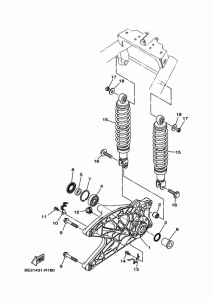 MWS125-C Rear arm & suspension