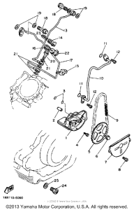XV750W Масляный насос