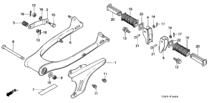 ST50 Rear fork / chain case